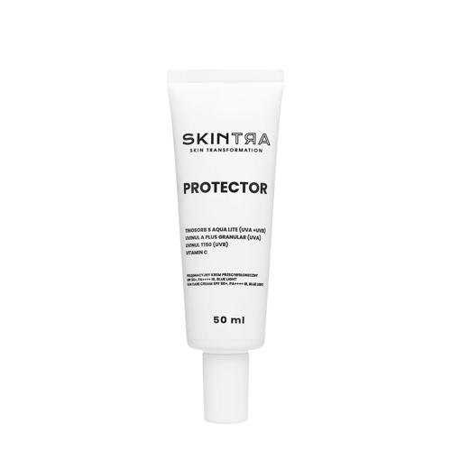 SkinTra - Protector - Доглядовий сонцезахисний крем SPF 50+/PA++++, IR, BLUE LIGHT - 50ml